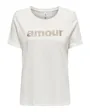 ONLOLIVE S/S AMOUR GLITTER TOP CS JRS