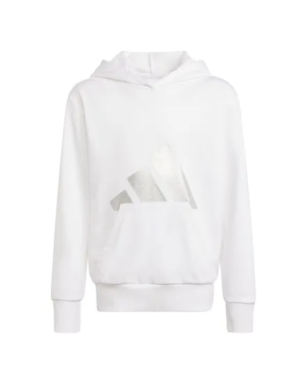 Sweat à capuche Enfant JG GLAM HD Blanc