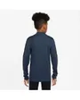 Haut zip manches longues Enfant K NK DF ACD23 DRILL TOP BR Bleu