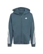 Sweat zip à capuche Enfant U FI 3S FZ HD Bleu