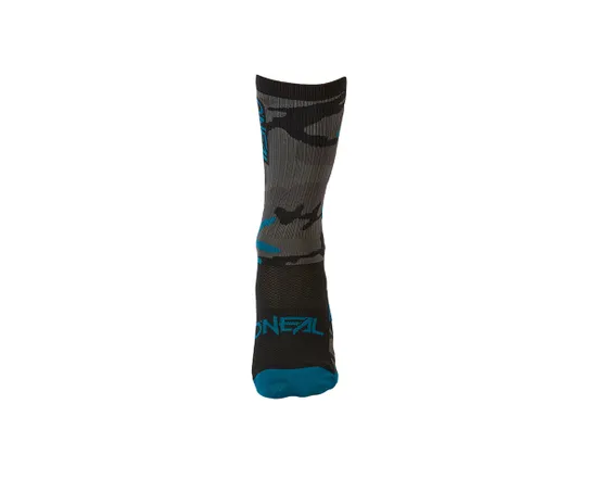 Chaussettes Unisexe MTB PERFORMANCE CAMO Gris/Bleu/Noir