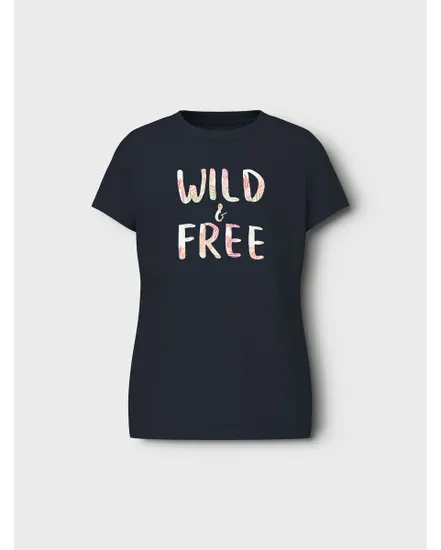 T-shirt manches courtes Enfant NKFVANAYA SS TOP NOOS Bleu