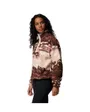 Polaire Femme HELVETIA II PRINTED CROPPED HALF SNAP Marron