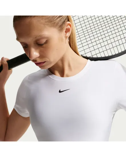 T-shirt Femme W NK DF VCTRY SS TOP Blanc