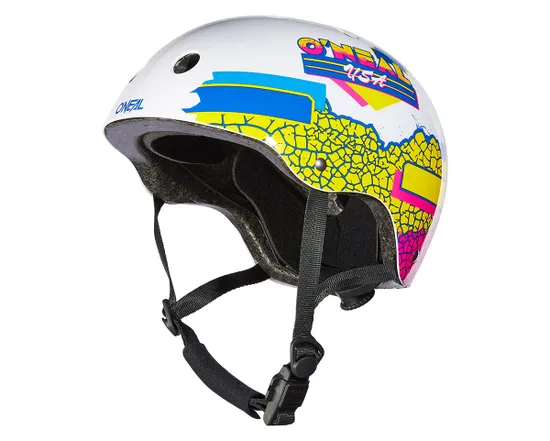 Casque de BMX Unisexe DIRT LID CRACKLE Blanc/Multi