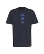 Tee shirt manche courte Homme D2M LOGO TEE Bleu