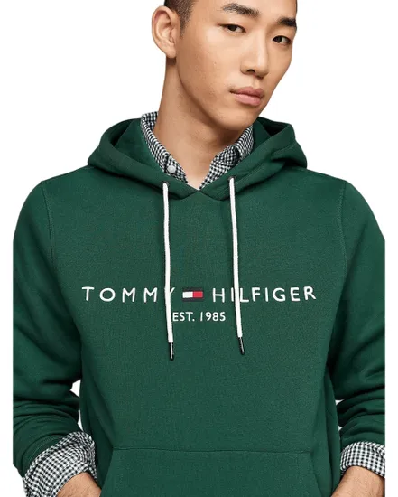 Sweat à capuche Homme TOMMY LOGO HOODY Vert
