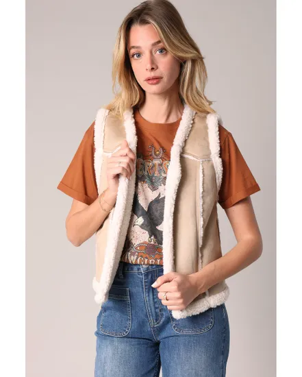 Veste sans manche Femme SVANY JK W Beige