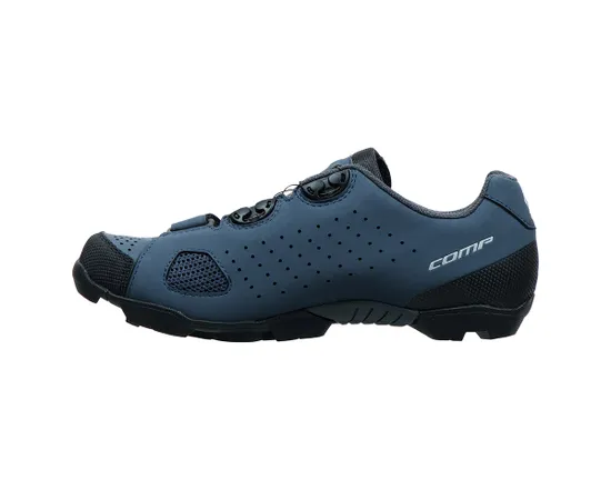 Chaussures VTT Femme MTB COMP BOA® Bleu Mat/Gris Foncé
