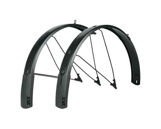 Kit de garde-boues avant/arrière 28 BLUEMELS STYLE 75 Noir Mat