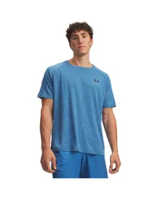 T-shirt Homme UA TECH TEXTURED SS Bleu