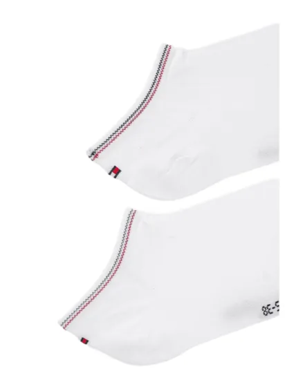 Lot de 2 paires de chaussettes Femme SNEAKER 2P SHINE Blanc