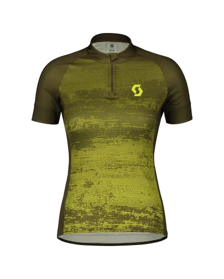 Maillot manches courtes Femme ENDURANCE 30 Vert/Jaune