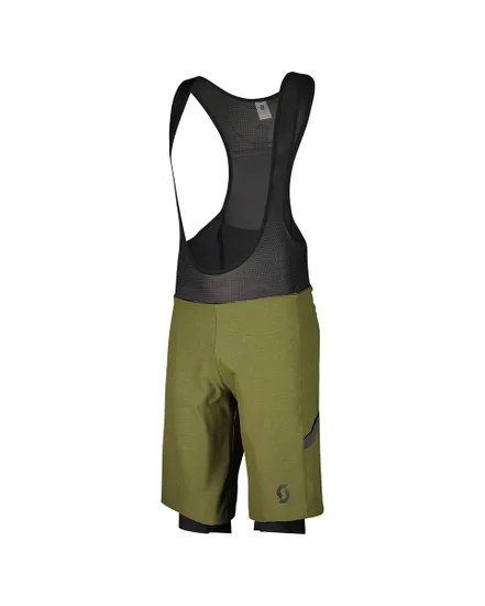 Cuissard à bretelles Homme GRAVEL HYBRID +++ Vert/Noir