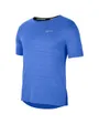 T-shirt de running homme M NK DF MILER TOP SS Bleu