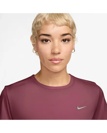 T-shirt Femme W NK TEMPO DF SS TOP Bordeaux