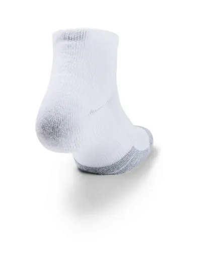 Lot de 3 paires de chaussettes basses Unisexe UA HEATGEAR LOW CUT 3PK Blanc