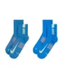 Lot de 2 paires de chaussettes Unisexe U NK MLTPLIER ANKLE 2PR - 144 Bleu