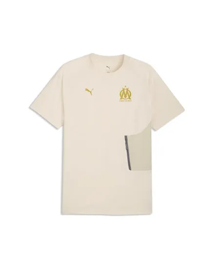 T-shirt de football Homme OM PUMATECH POCKET TEE Beige