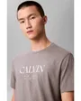 T-shirt col rond Homme SS 20S LN CALVIN GRAPHIC TEE Gris Chiné