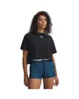 T-shirt Femme UA RIVAL BOXY TEE SOLID Noir