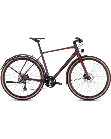 Vélo fitness Homme NULANE RACE FE Bordeaux/Noir