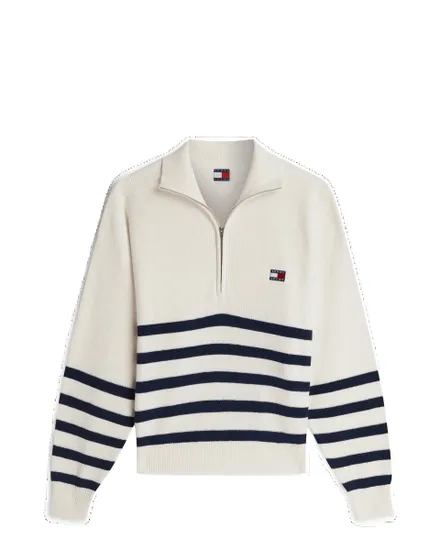 Sweat Col Monté Femme Quarter Zip Tommy Jeans