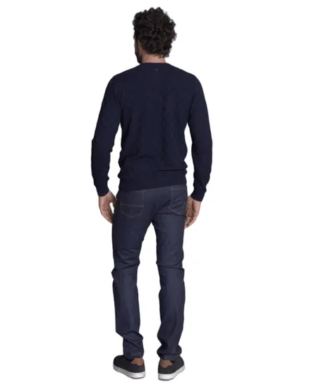 Pull col rond Homme TONFLAINE Bleu Nuit