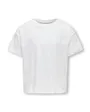 T-shirt manches courtes Enfant KOGMAIKEN LIFE CROPHEART SS TOP JRS NOOS Blanc