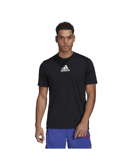 T-shirt training athlétique manches courtes Homme M 3S BACK TEE Noir