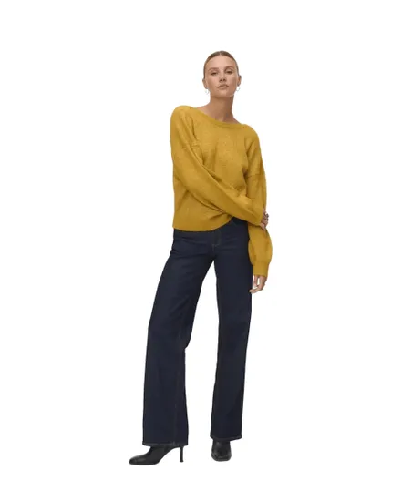 Pull Femme Vmellie Shine LS U-Back Pullover Boo