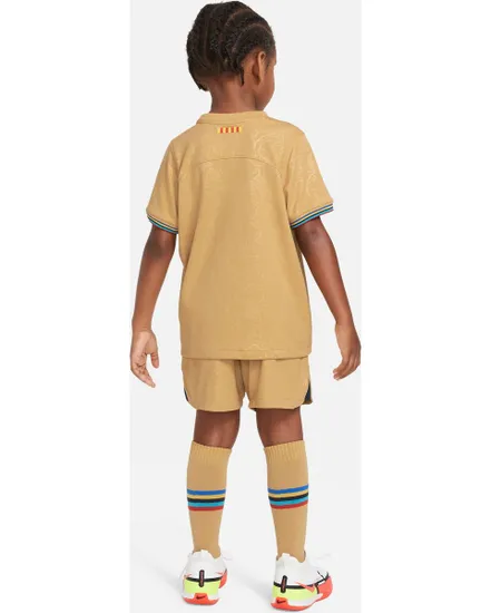 Ensemble de football Jeune Enfant FCB LK NK DF KIT AW Beige