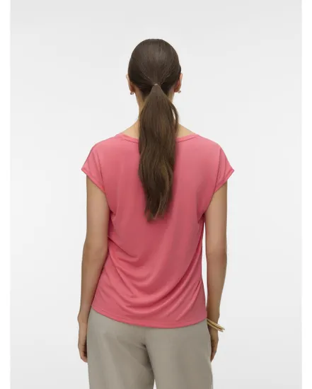 T-Shirt Femme VMFILLI SS V-Neck Tee Noos