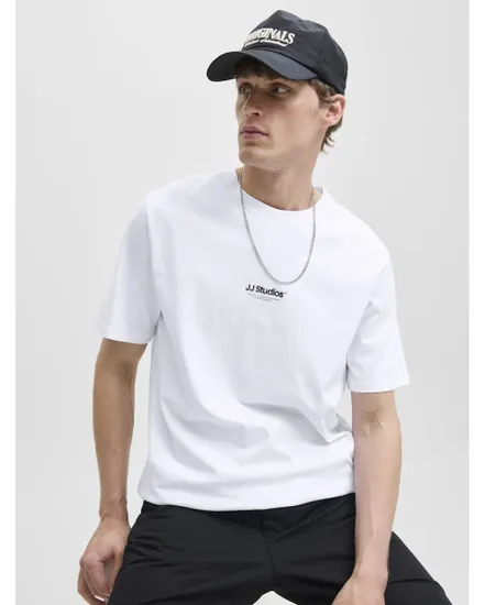 T-shirt Homme JJESOHO TEE SS CREW NECK NOOS Blanc