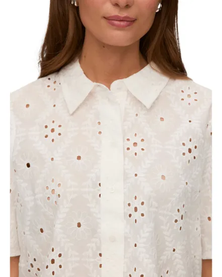 Chemise Femme VmEliza Short 2/4 Sleeve Shirt Wvn Noos