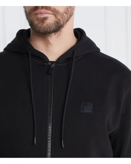 Sweat zippé à capuche Homme ZETALKY Noir