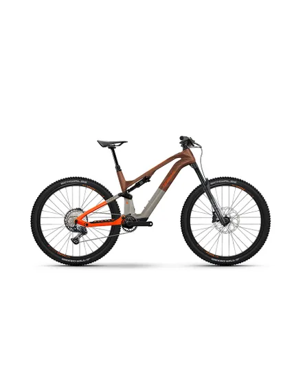 VTT électrique tout suspendu Unisexe LYKE CF 10 Bronze/Orange