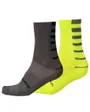 Chaussettes Homme COOLMAX STRIPE (LOT DE 2 PAIRES) Jaune