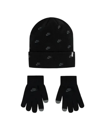 Coffret enfant Enfant plus âgé NAN FUTURA TOSS PEAK BEANIE SE Noir