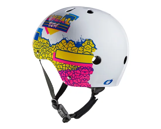 Casque de BMX Unisexe DIRT LID CRACKLE Blanc/Multi