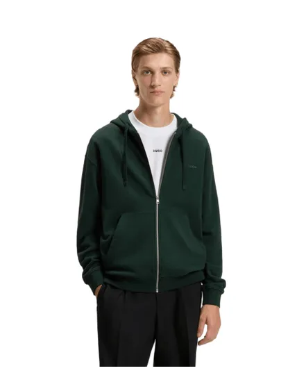 Sweat zippé à capuche Homme DAPOZIP Vert Clair