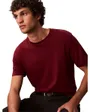 T-shirt col rond Homme SS SUPIMA CHEST EMB CREWNECK TEE Rouge Renaissance
