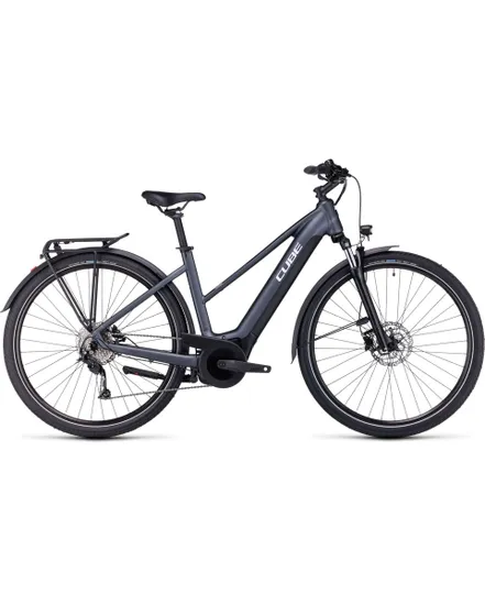 Vélo électrique trekking Femme TOURING HYBRID ONE 500 Gris