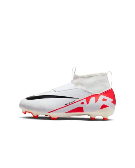 Crampons de football Enfant JR ZOOM SUPERFLY 9 ACAD FG/MG Blanc