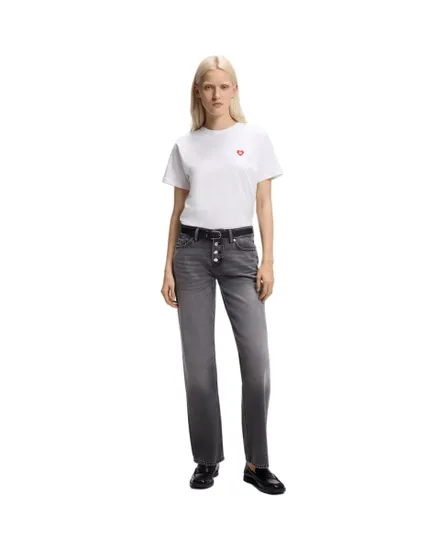 T-shirt col rond Femme DAMACIA 6 Blanc