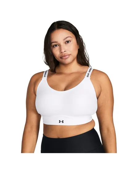 Brassière Femme UA INFINITY MID 2.0 BRA Blanc