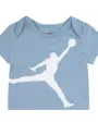 Ensemble 3 bodies Fille JUMPMAN FLIGHT PATCH AOP SET Bleu