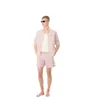 Boxer De Bain Homme Lacoste Seersucker Rayé