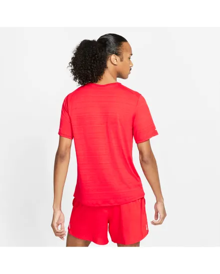 T-Shirt de running Homme M NK DF MILER TOP SS Rouge