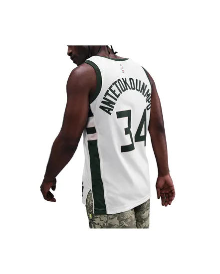 Maillot de basketball Homme MIL MNK DF SWGMN JSY ASC 22 Blanc